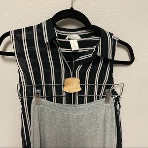 H&M top + AF skirts